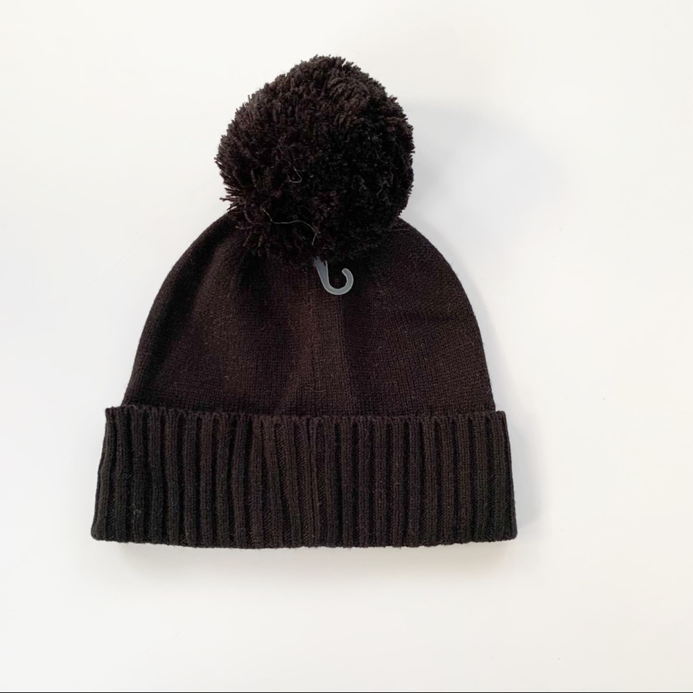 Kate spade Have a Nice Day Pom Pom Beanie Black - Picture 2 of 8